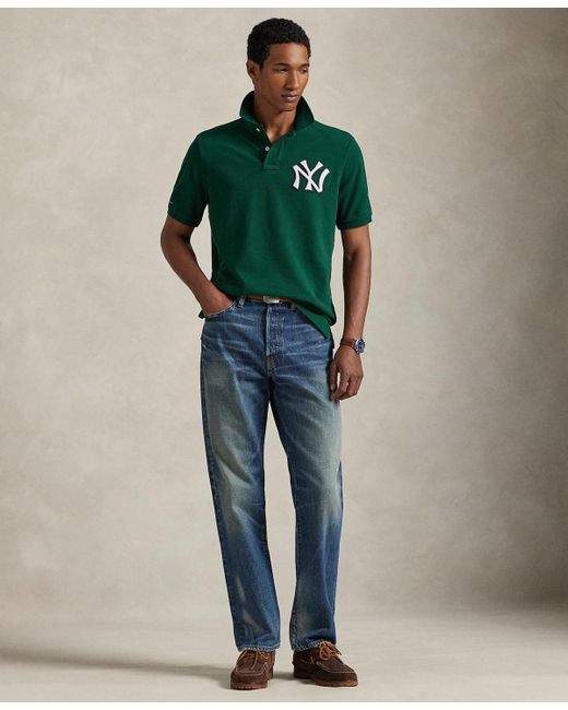 Polo Ralph Lauren Women's Green Yankees Polo Shirt