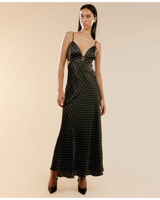 Bardot Black Karlotta Slip Maxi Dress