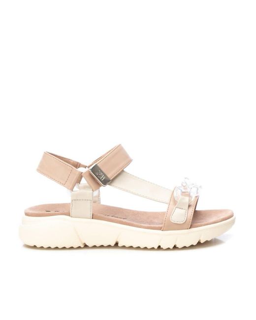 Xti Natural Flat Sandals By