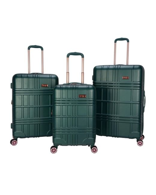 Jessica Simpson Jewel Plaid 3 Piece Hardside luggage Set in Green Lyst