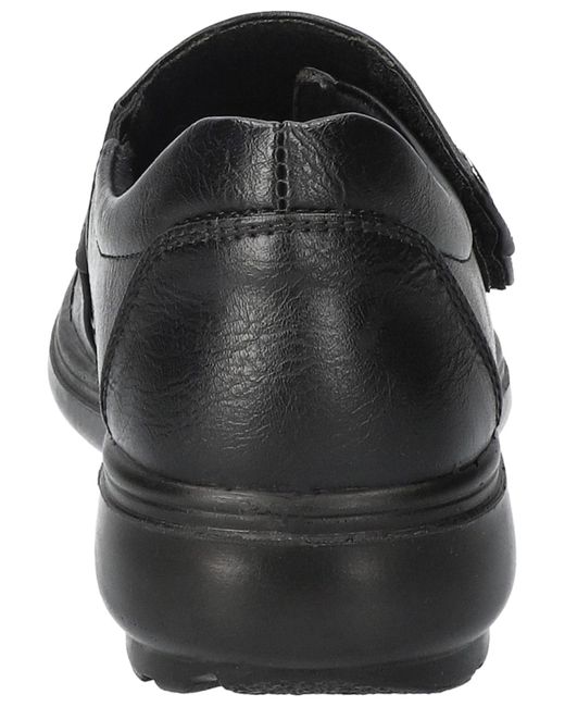 Easy Street Black Joy Comfort Hook And Loop Flats
