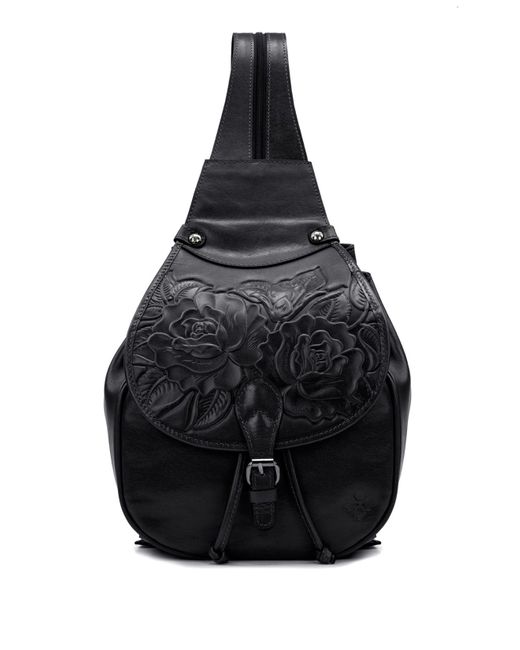 Patricia Nash Saddle Sling Bag in Black Lyst