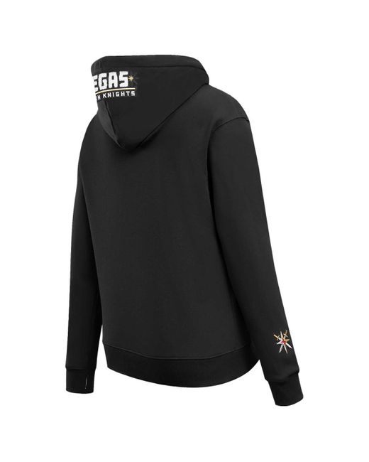 Pro Standard Black Vegas Golden Knights Classic Chenille Pullover Hoodie