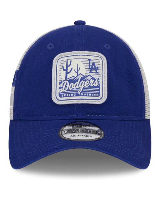 KTZ Los Angeles Dodgers Trucker Hat in Blue for Men