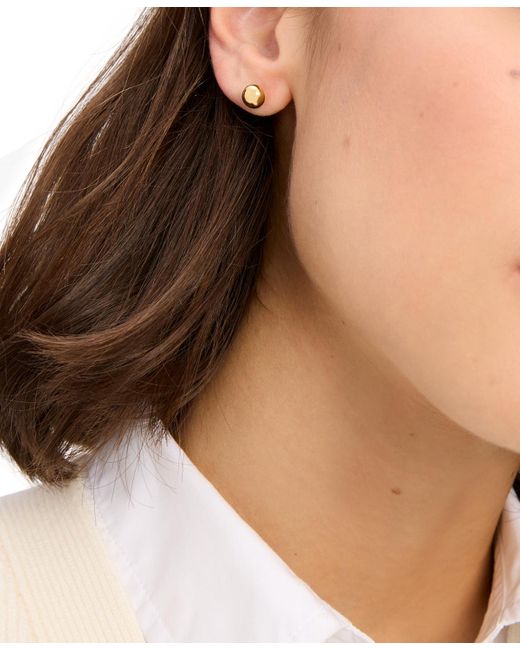 Kate Spade Natural Gold-tone Ball Mini Stud Earrings