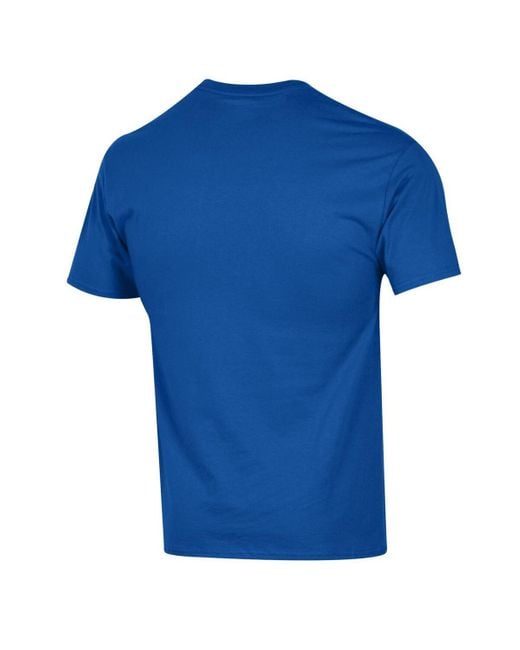 Champion Blue Â Smu Mustangs Arch Over Logo T-shirt for men