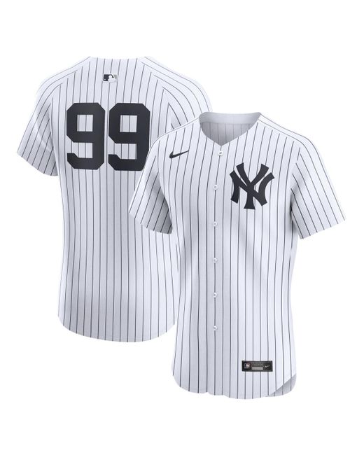 Nike White Aaron Judge New York Yankees Home Elite Player Jersey for men