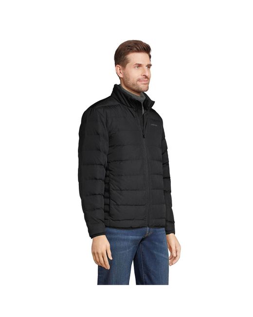 Lands' End Down Puffer Jacket in Black for Men Lyst