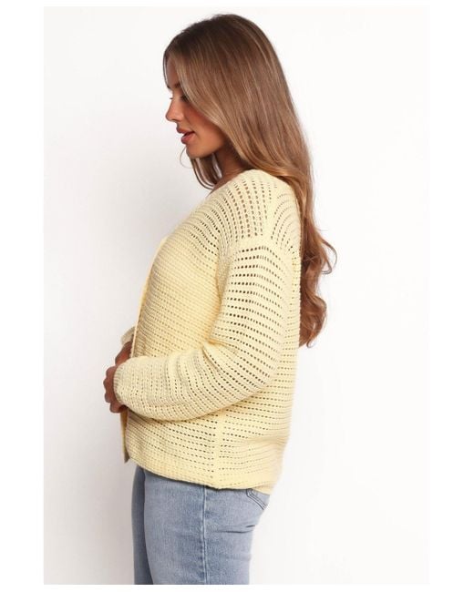 Petal & Pup Natural Carrie Button Front Cardigan