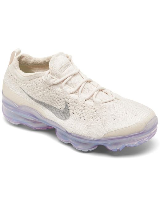 Nike White Air Vapormax 2023 Flyknit Next Nature Running Sneakers From Finish Line