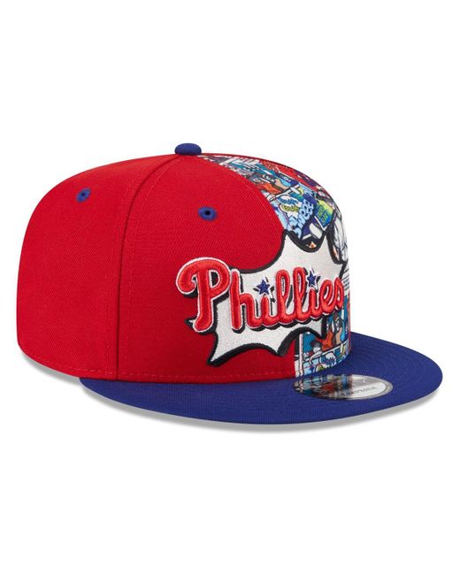 KTZ Red/royal Philadelphia Phillies 2025 Mlb Diamond Hero Edition 9fifty Snapback Hat for men