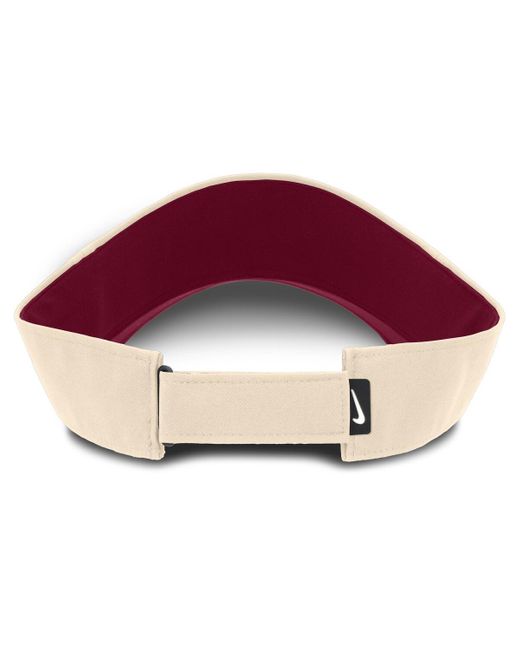 Nike Natural Florida State Seminoles Primetime Ace Adjustable Visor Hat for men