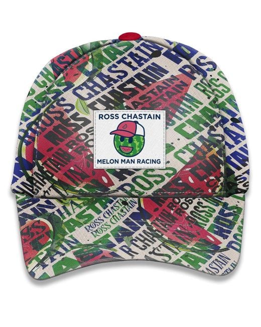 Trackhouse Racing Team Collection White Ross Chastain Sublimated Melon Man Adjustable Hat for men
