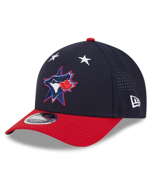 KTZ Navy/red Toronto Blue Jays 2025 Mlb All-star Game Workout 9forty M-crown Adjustable Hat for men
