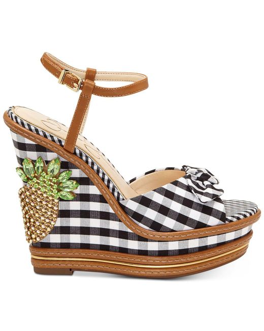 Gingham wedges new arrivals