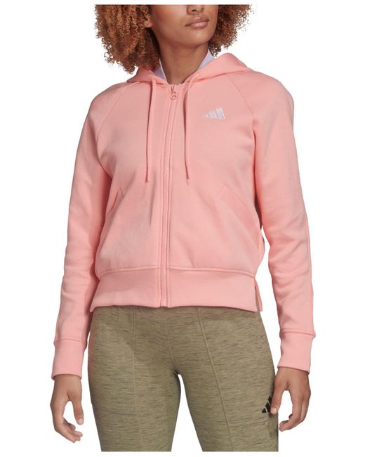 Adidas Pink Zip Hoodie