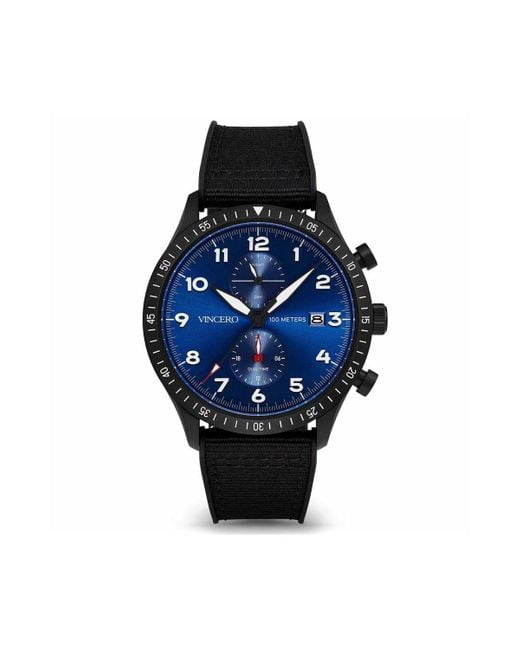 Vincero Blue Graphite The Altitude Pilot Watch for men