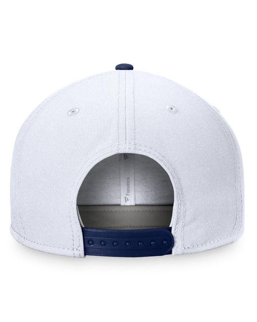Fanatics Branded White/navy Team Usa Snapback Hat for men