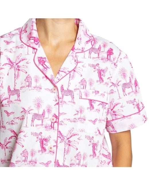 Sant And Abel Multicolor Skydog Toile Short Pj Set