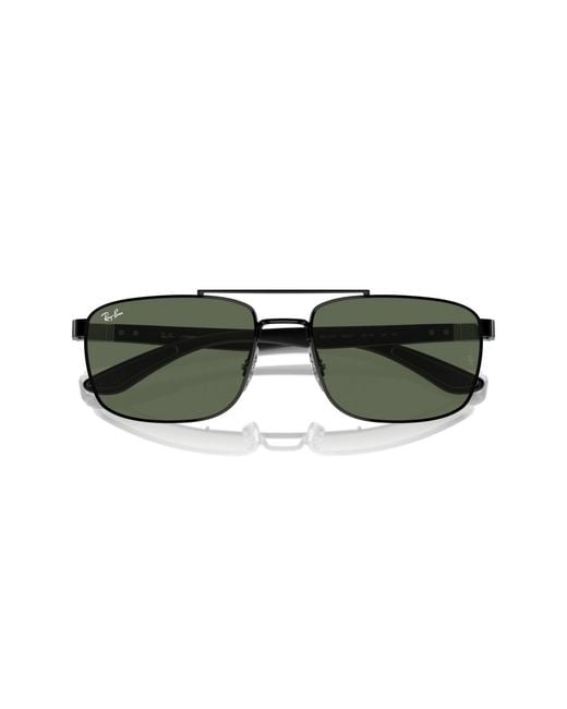 Ray-Ban Green Rectangle Sunglasses