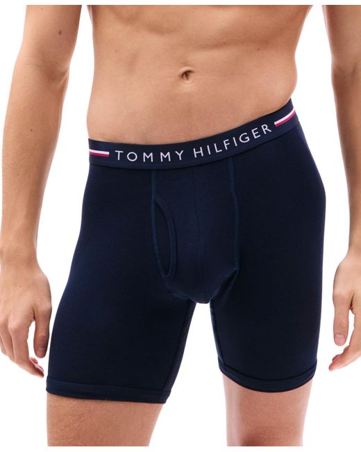 Tommy Hilfiger Blue 3-pack All Day Comfort Boxer Briefs for men