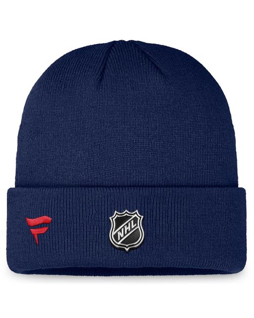 Fanatics Blue Washington Capitals Authentic Pro Training Camp Cuffed Knit Hat for men