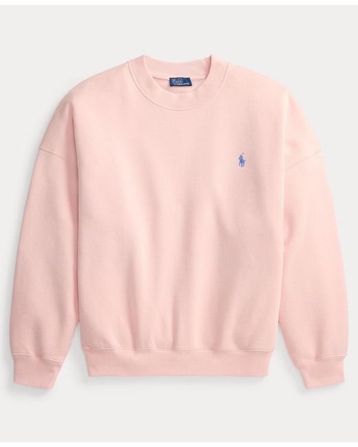 Polo Ralph Lauren Pink Fleece Crew Neck Sweatshirt