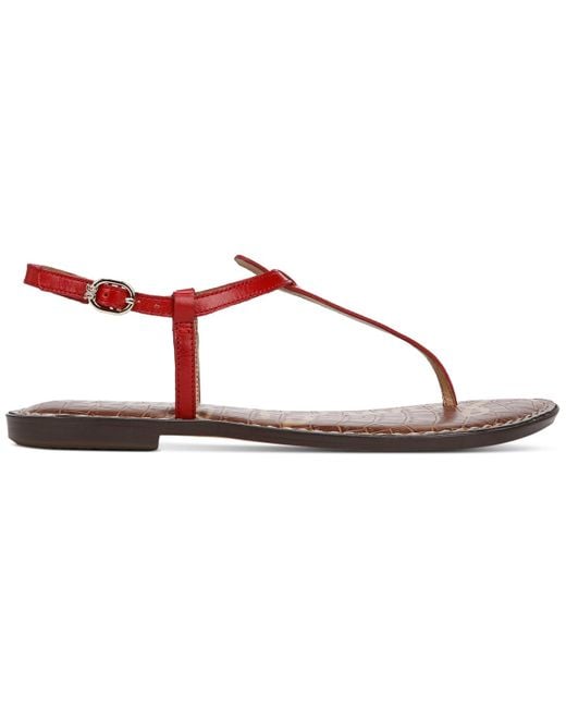 Sam Edelman Pink Gigi T-strap Flat Sandals