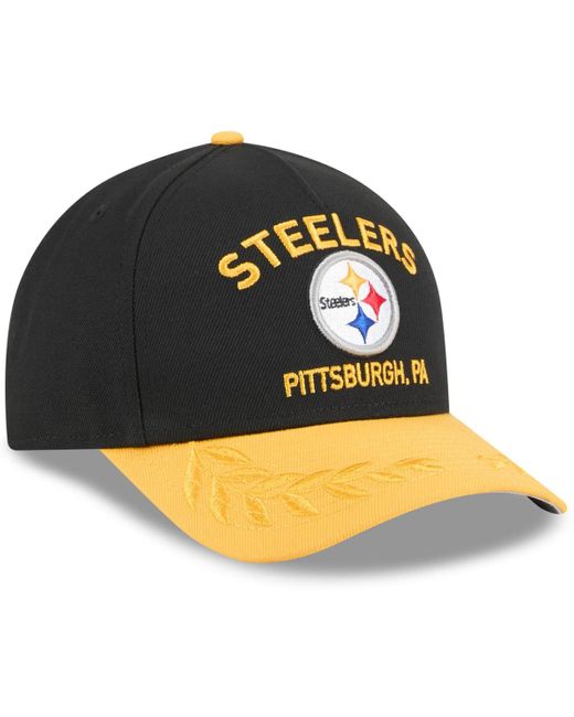 KTZ Multicolor Black/yellow Pittsburgh Steelers 2025 Nfl Draft 9forty A-frame M-crown Adjustable Hat for men