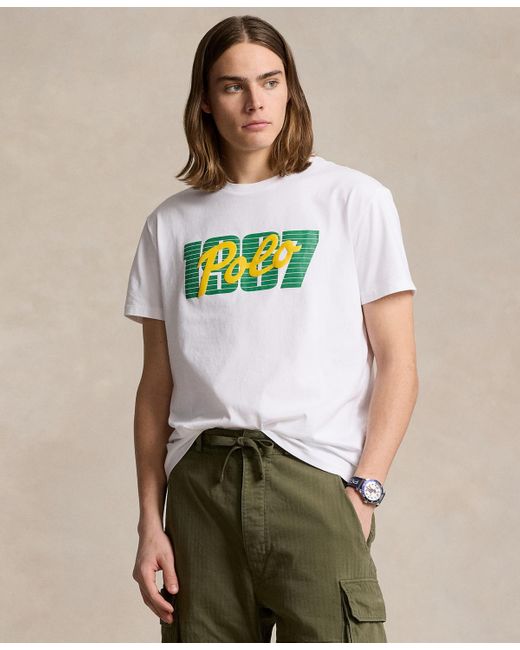 Polo Ralph Lauren Green Classic-fit Logo Jersey T-shirt for men