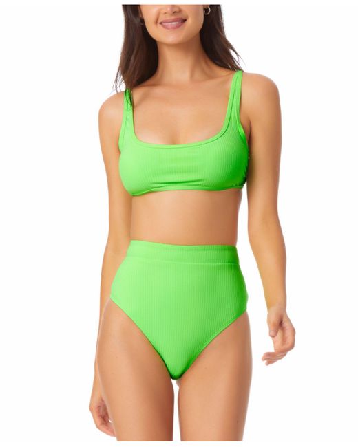 California Waves Juniors' Bralette Bikini Top, Bottoms & Skirt Coverup
