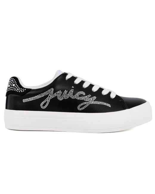 Juicy Couture Black Auerlie Embellished Sneakers