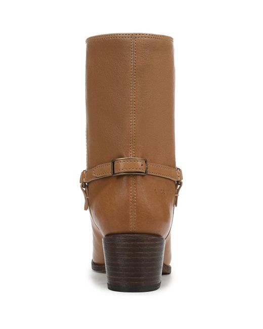 Franco Sarto Brown Kian Round Toe Pull On Short Boots