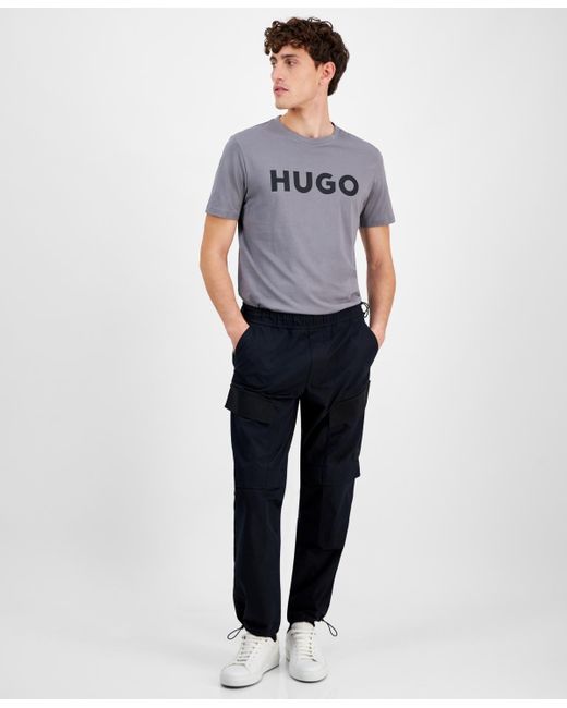 Boss Blue Hugo By Glenn Drawstring Cargo Pants for men