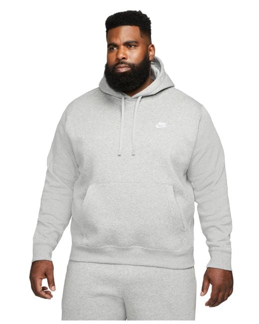 Nike Yellow Sportswear Club Fleece Pullover Hoodie for men