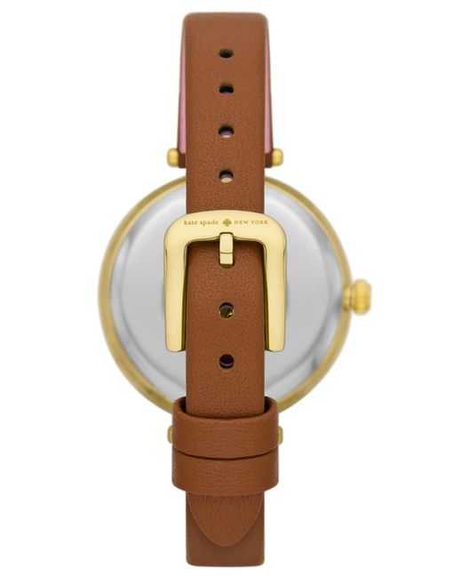 Kate Spade Metallic Holland Three-hand Leather Watch 34mm Gift Set