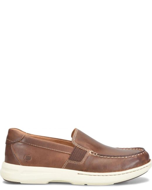 Born Brown Mariner Dress Casual Slip-on Sneakers for men