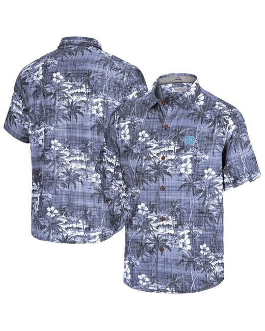Tommy Bahama Blue Notre Dame Fighting Irish Coconut Point Palmetta Islandzone Camp Button-up Shirt for men