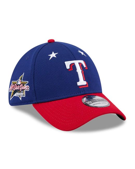 KTZ Blue Royal/red Texas Rangers 2025 Mlb All-star Game 39thirty Flex Hat for men