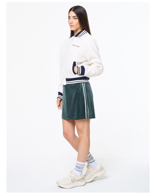 Sergio Tacchini White Marisa Varsity Jacket
