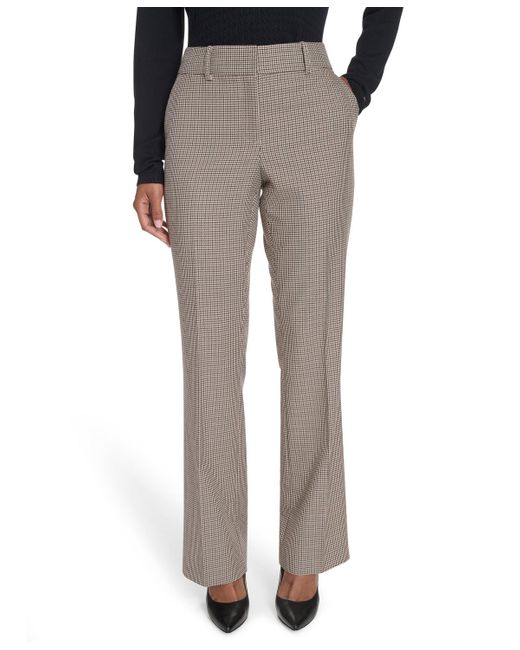 Tommy Hilfiger Gray Houndstooth Bootcut Trousers