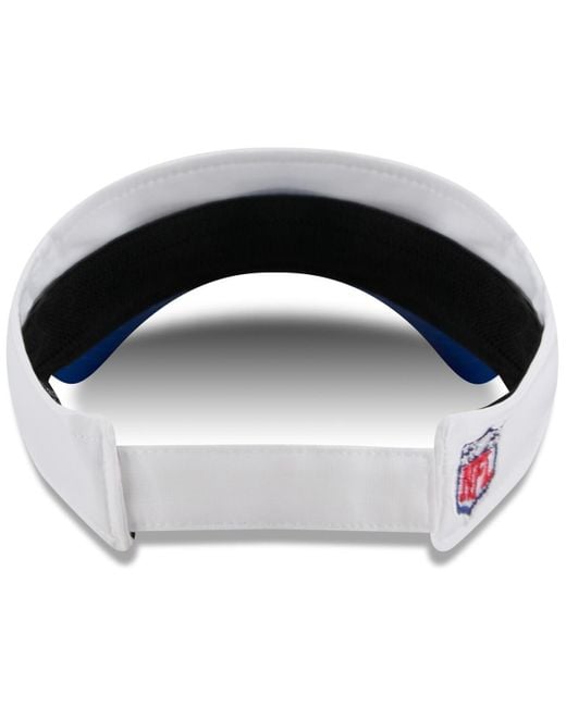 KTZ Blue White/royal New York Giants 2025 Nfl Training Camp Adjustable Visor Hat for men