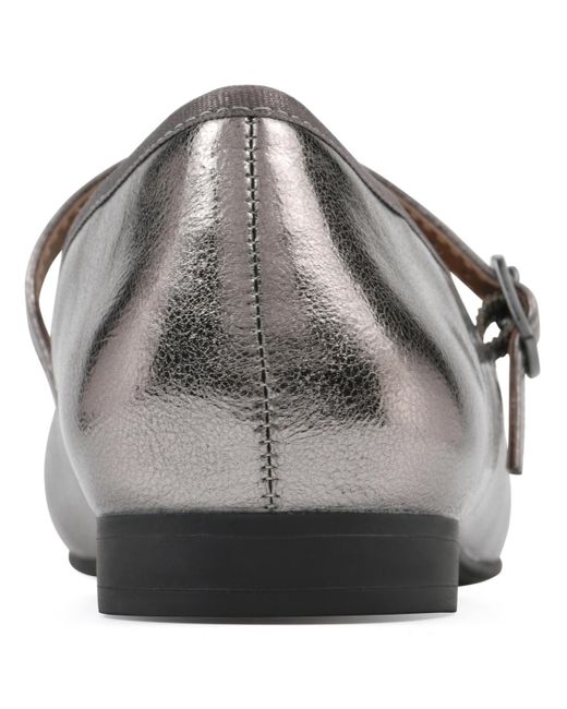 White Mountain Brown Boch Mary Jane Flats