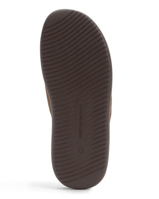 Johnston & Murphy White Upton Flip Flop for men