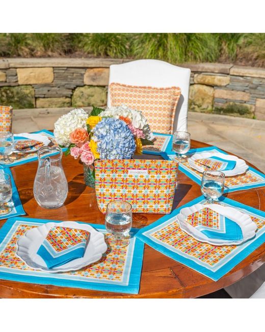 Evelyn & Kate Multicolor Patterned Quilted Pouch