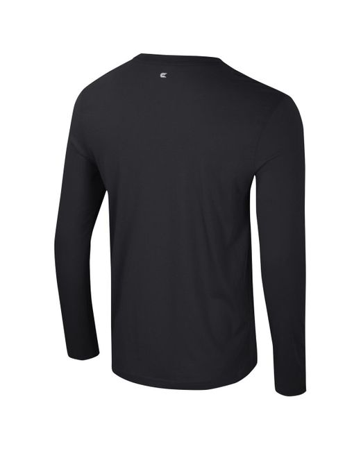 Colosseum Athletics Blue Nebraska Huskers Color Pop Active Blend 2-hit Long Sleeve T-shirt for men