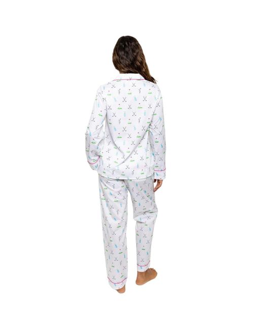 Sant And Abel White Long Pj Set
