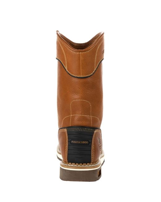 Georgia Boot Brown Amp Lt Wedge Pull On Work Boot