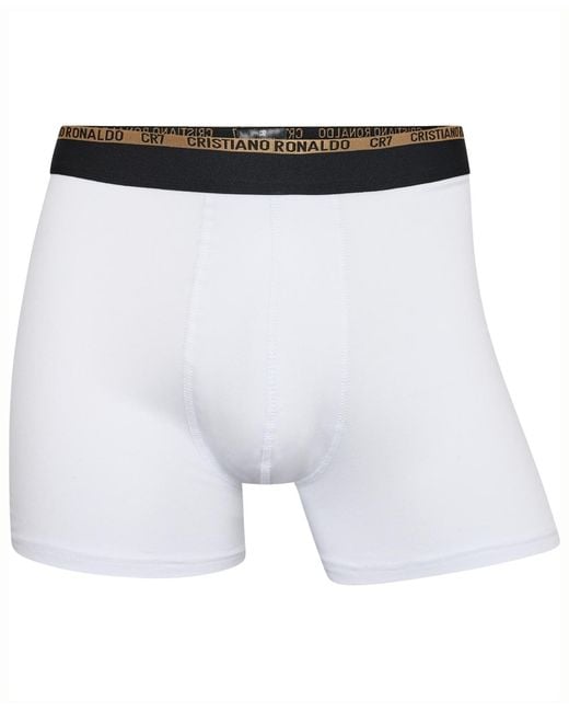 Cr7 Gray Cotton Blend Trunks for men