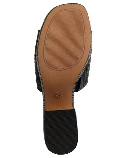 DKNY Black Desirae Slip-on Espadrille Platform Sandals